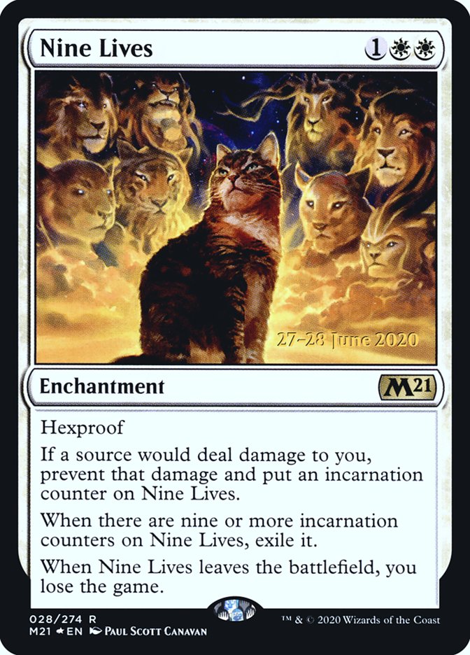 Nine Lives [Core Set 2021 Prerelease Promos] | Golgari Games