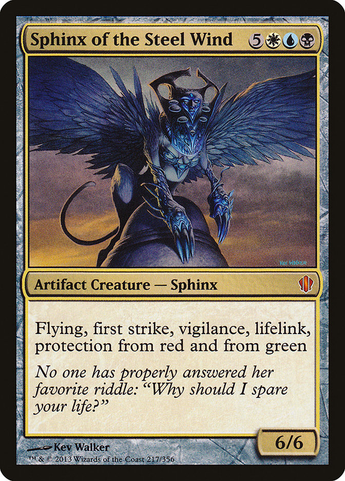 Sphinx of the Steel Wind [Commander 2013] | Golgari Games