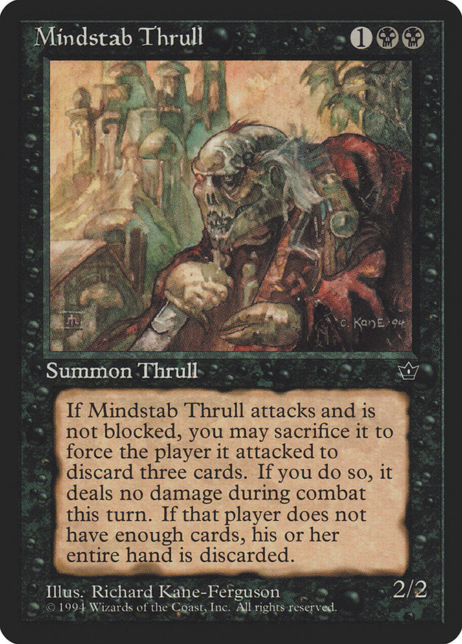 Mindstab Thrull (Richard Kane Ferguson) [Fallen Empires] | Golgari Games