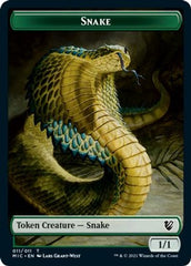 Spirit // Snake Double-sided Token [Innistrad: Midnight Hunt Commander] | Golgari Games