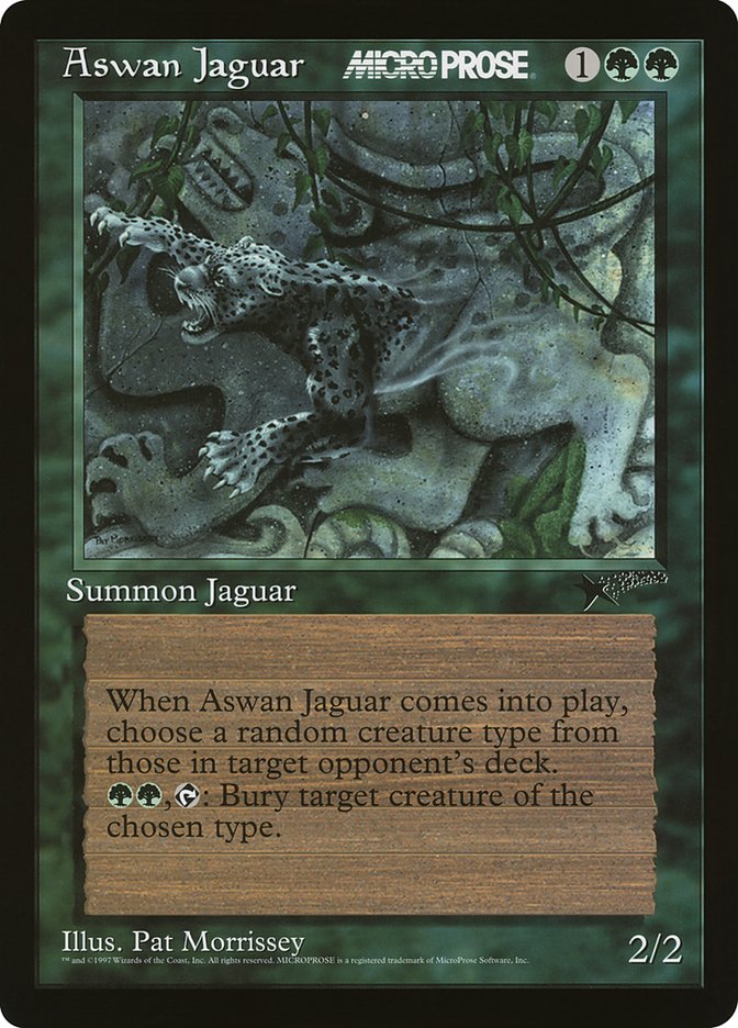 Aswan Jaguar [MicroProse Promos] | Local Legends