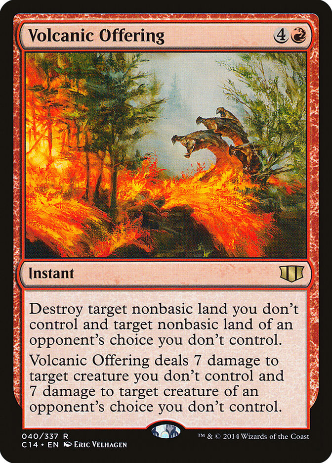 Volcanic Offering [Commander 2014] | Golgari Games