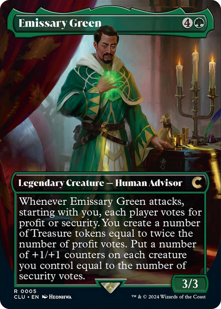Emissary Green (Borderless) [Ravnica: Clue Edition] | Local Legends