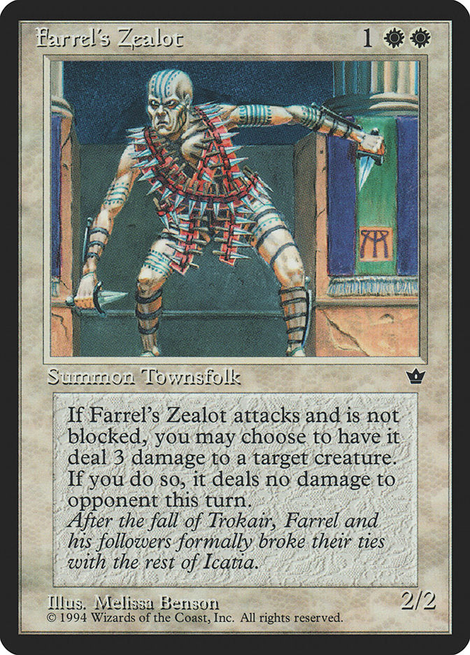 Farrel's Zealot (Melissa A. Benson) [Fallen Empires] | Local Legends