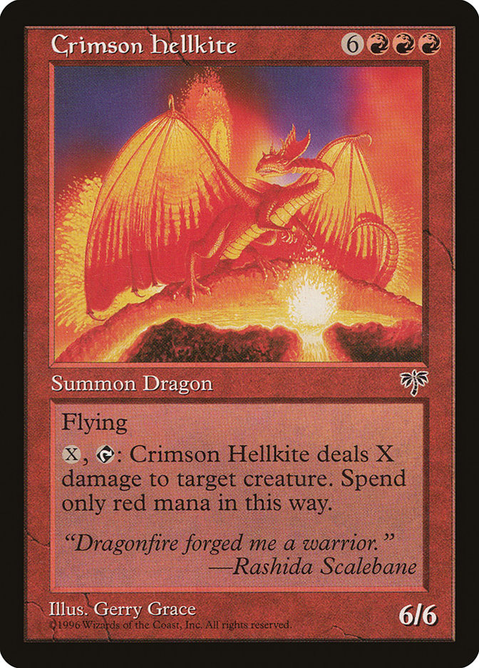 Crimson Hellkite [Mirage] | Golgari Games