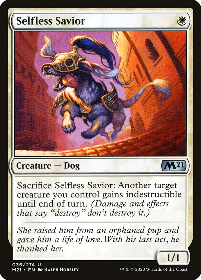 Selfless Savior [Core Set 2021] | Local Legends