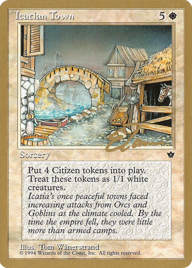 Icatian Town (Eric Tam) [Pro Tour Collector Set] | Local Legends