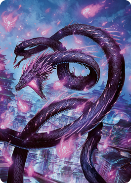 Junji, the Midnight Sky 2 Art Card [Kamigawa: Neon Dynasty Art Series] | Golgari Games