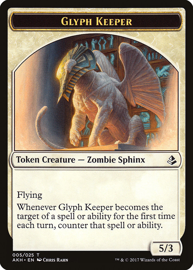 Glyph Keeper Token [Amonkhet Tokens] | Golgari Games