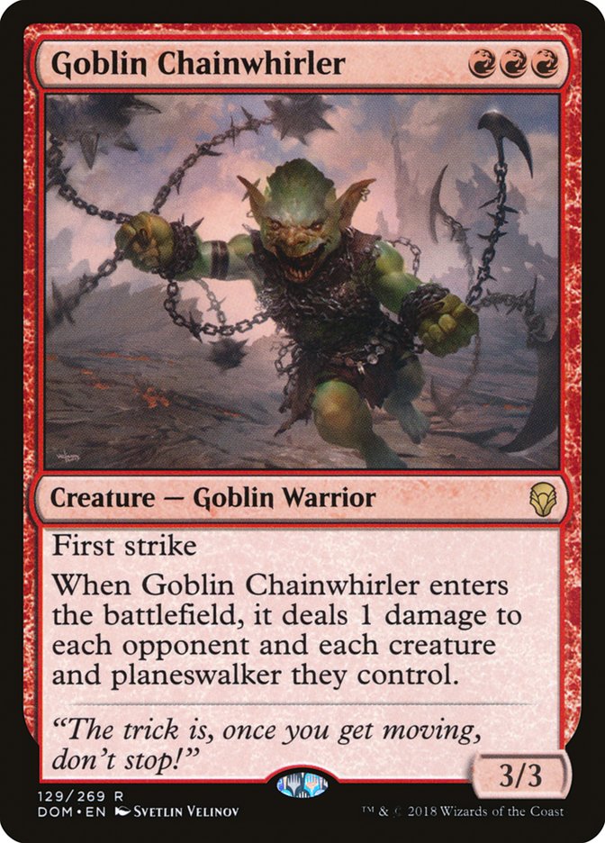 Goblin Chainwhirler [Dominaria] | Local Legends