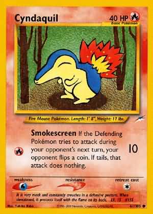 Cyndaquil (61/105) [Neo Destiny Unlimited] | Golgari Games