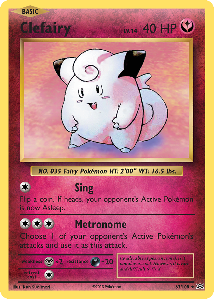 Clefairy (63/108) [XY: Evolutions] | Golgari Games