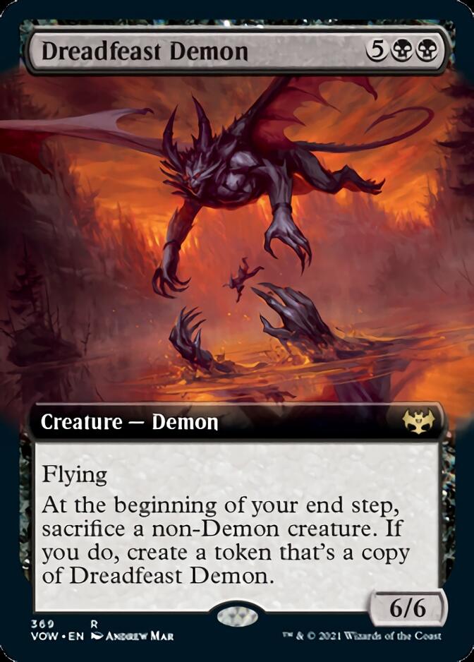 Dreadfeast Demon (Extended Art) [Innistrad: Crimson Vow] | Golgari Games