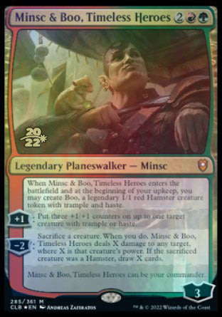 Minsc & Boo, Timeless Heroes [Commander Legends: Battle for Baldur's Gate Prerelease Promos] | Golgari Games