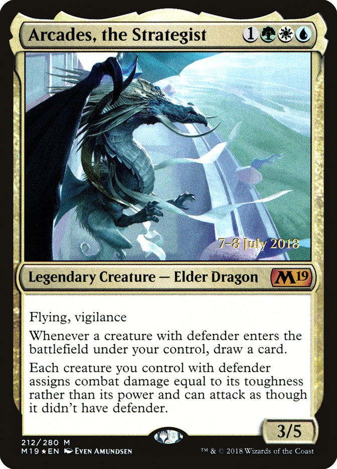 Arcades, the Strategist [Core Set 2019 Prerelease Promos] | Golgari Games