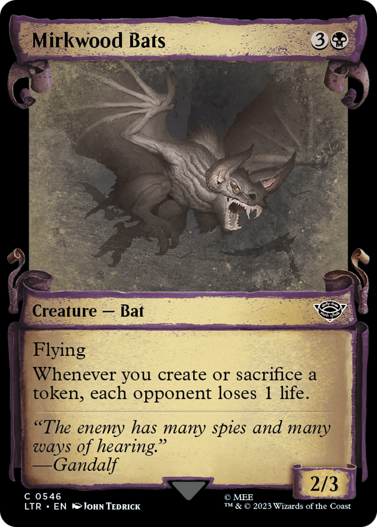 Mirkwood Bats [The Lord of the Rings: Tales of Middle-Earth Showcase Scrolls] | Local Legends