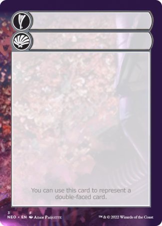 Helper Card (3/9) [Kamigawa: Neon Dynasty Tokens] | Golgari Games