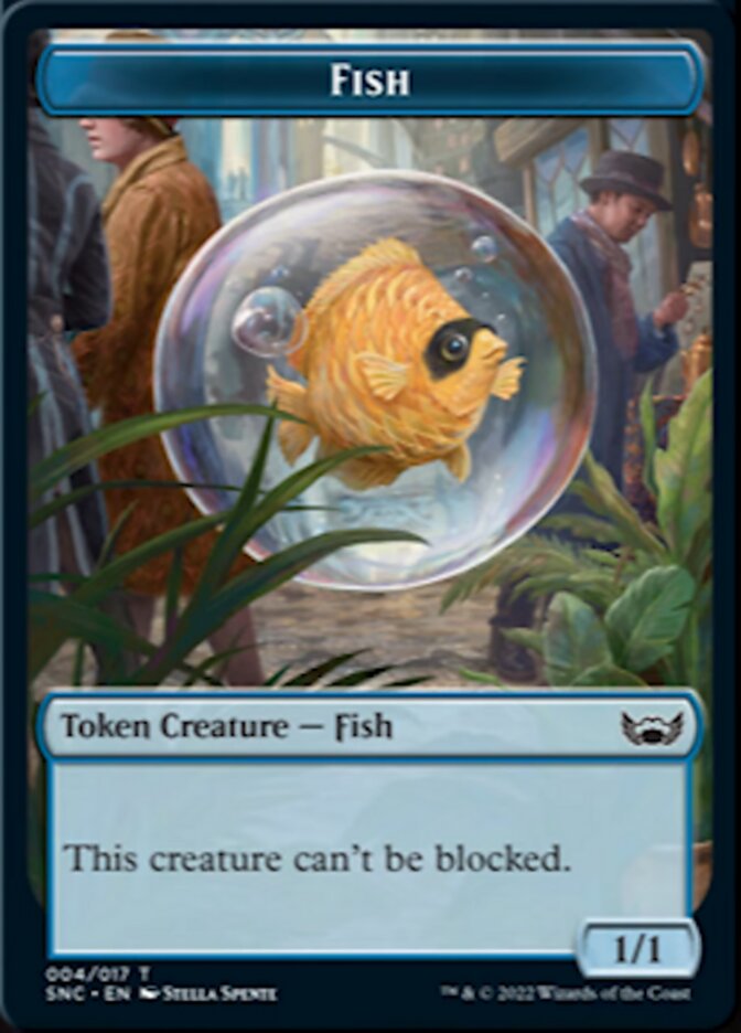 Fish // Citizen Double-sided Token [Streets of New Capenna Tokens] | Golgari Games