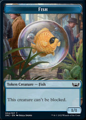 Fish // Angel Double-sided Token [Streets of New Capenna Tokens] | Golgari Games