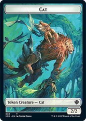 Saproling // Cat Double-Sided Token [Starter Commander Decks] | Golgari Games