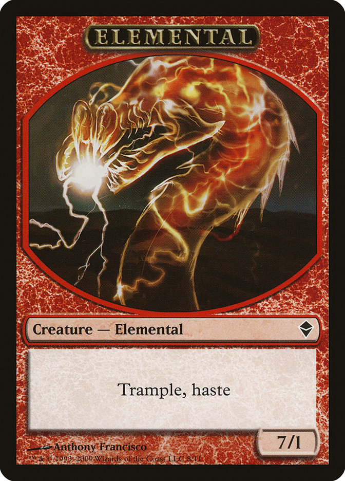 Elemental Token [Zendikar Tokens] | Golgari Games