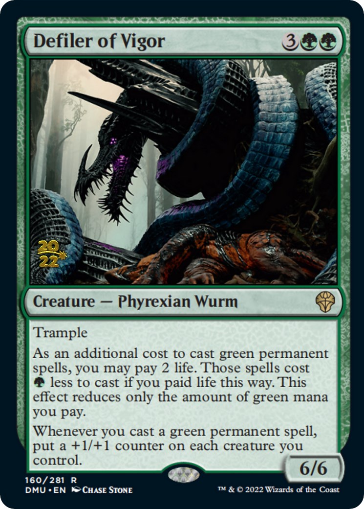 Defiler of Vigor [Dominaria United Prerelease Promos] | Golgari Games