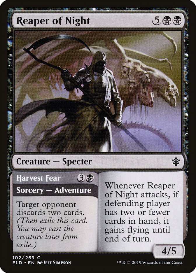 Reaper of Night // Harvest Fear [Throne of Eldraine] | Golgari Games