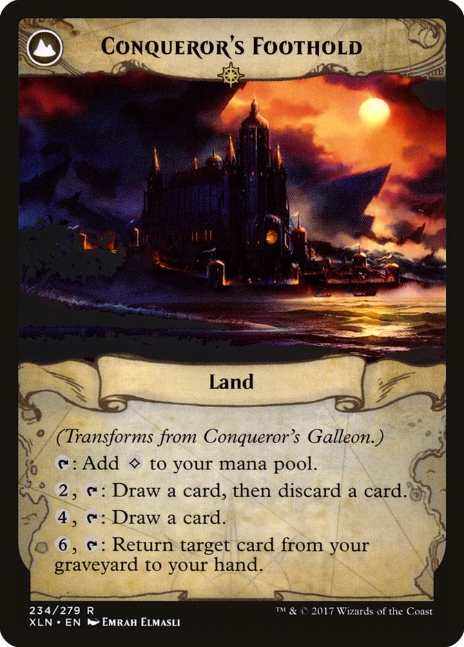 Conqueror's Galleon // Conqueror's Foothold [Ixalan] | Local Legends