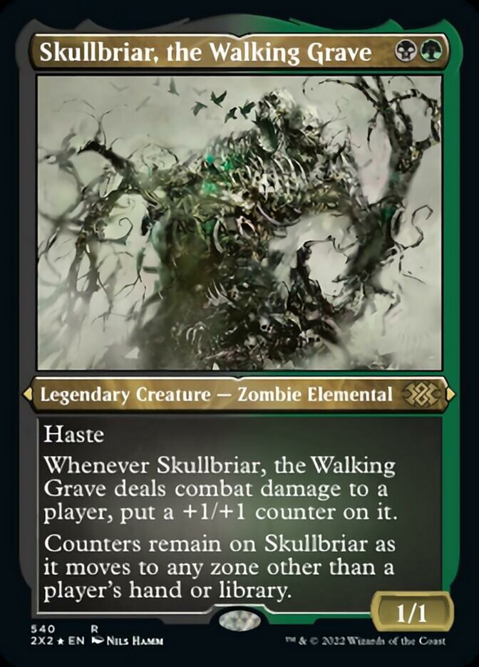 Skullbriar, the Walking Grave (Foil Etched) [Double Masters 2022] | Golgari Games