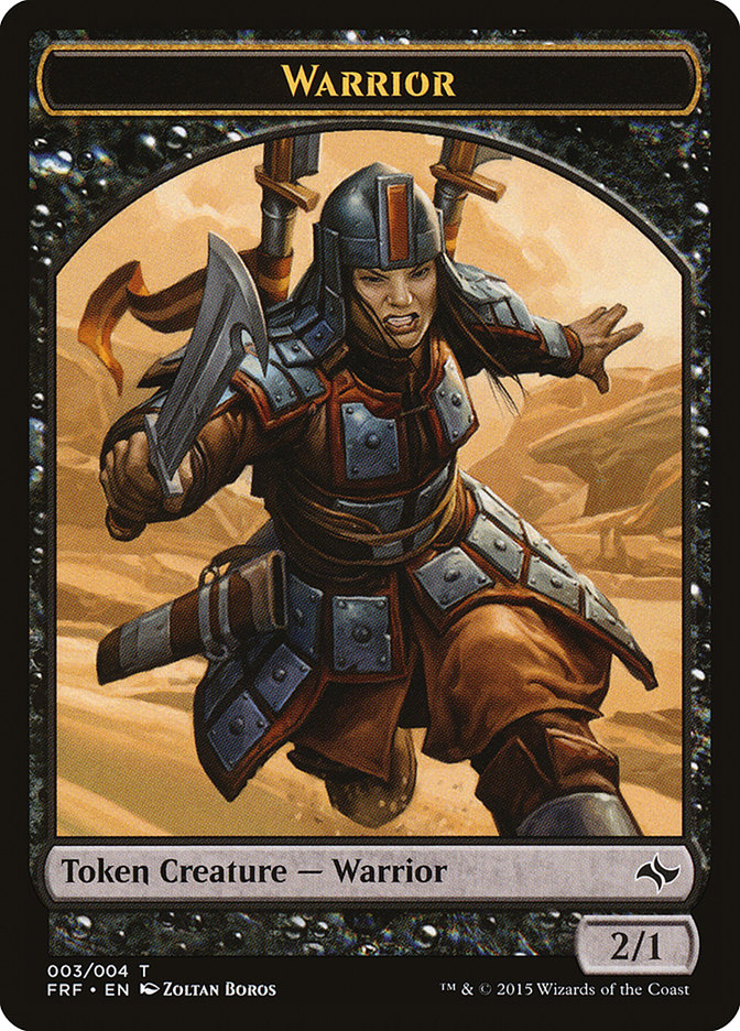 Warrior Token [Fate Reforged Tokens] | Golgari Games