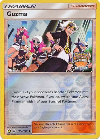 Guzma (115a/147) (Regional Championship Promo Staff) [Sun & Moon: Burning Shadows] | Local Legends