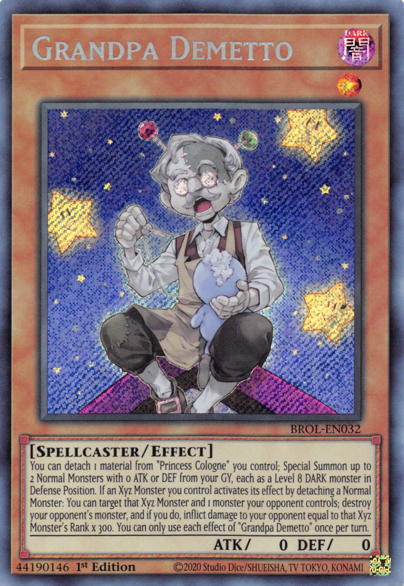 Grandpa Demetto [BROL-EN032] Secret Rare | Local Legends