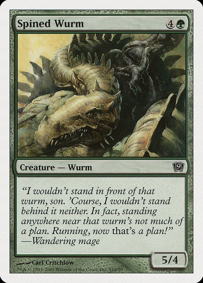 Spined Wurm [Ninth Edition] | Golgari Games