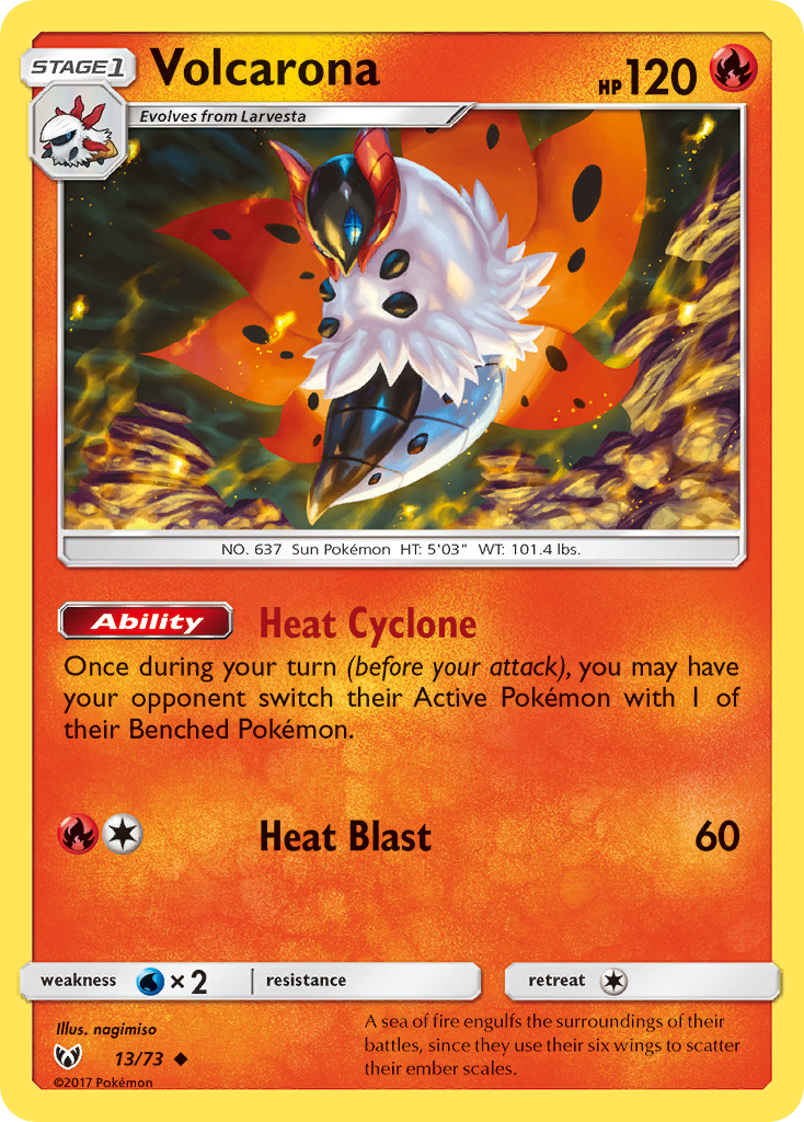 Volcarona (13/73) [Sun & Moon: Shining Legends] | Local Legends