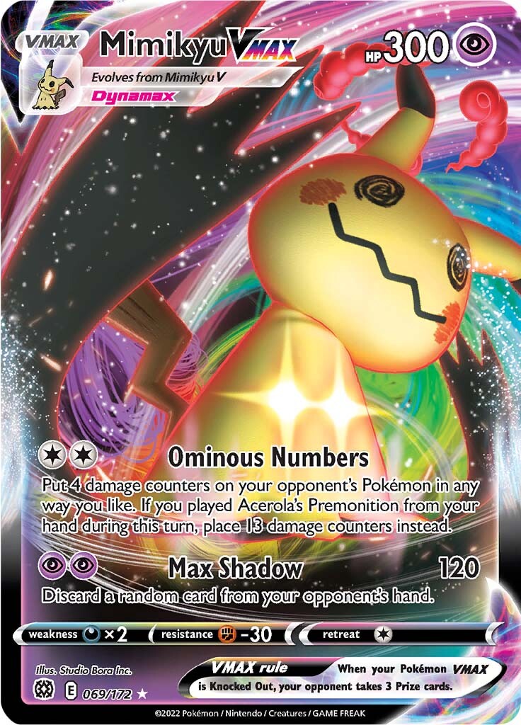 Mimikyu VMAX (069/172) [Sword & Shield: Brilliant Stars] | Golgari Games