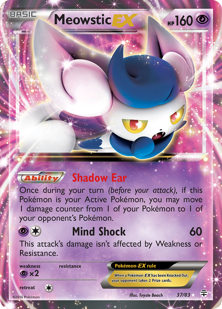 Meowstic EX (37/83) [XY: Generations] | Golgari Games