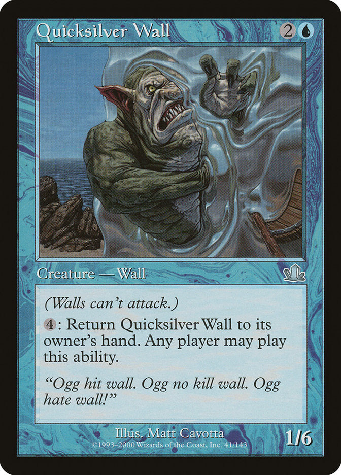 Quicksilver Wall [Prophecy] | Golgari Games