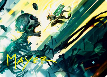 Repel the Vile Art Card (Gold-Stamped Signature) [Kamigawa: Neon Dynasty Art Series] | Local Legends