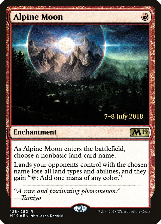 Alpine Moon [Core Set 2019 Prerelease Promos] | Golgari Games