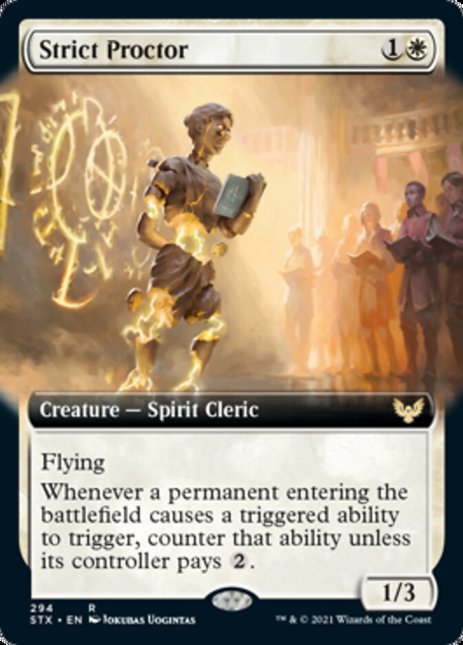 Strict Proctor (Extended Art) [Strixhaven: School of Mages] | Local Legends