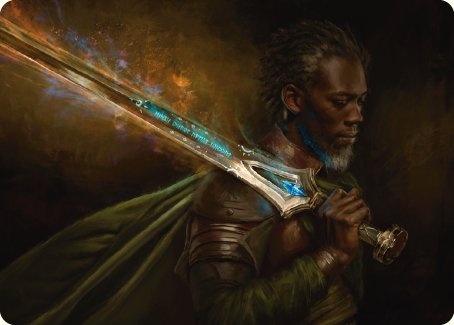 Anduril, Flame of the West Art Card [The Lord of the Rings: Tales of Middle-earth Art Series] | Golgari Games