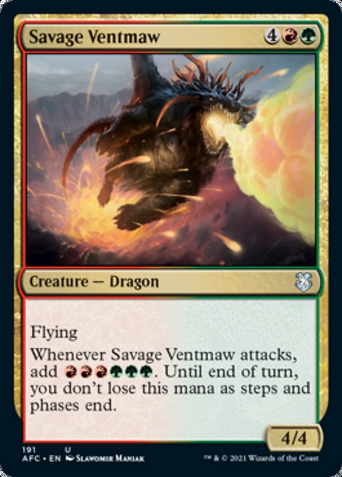 Savage Ventmaw [Dungeons & Dragons: Adventures in the Forgotten Realms Commander] | Local Legends