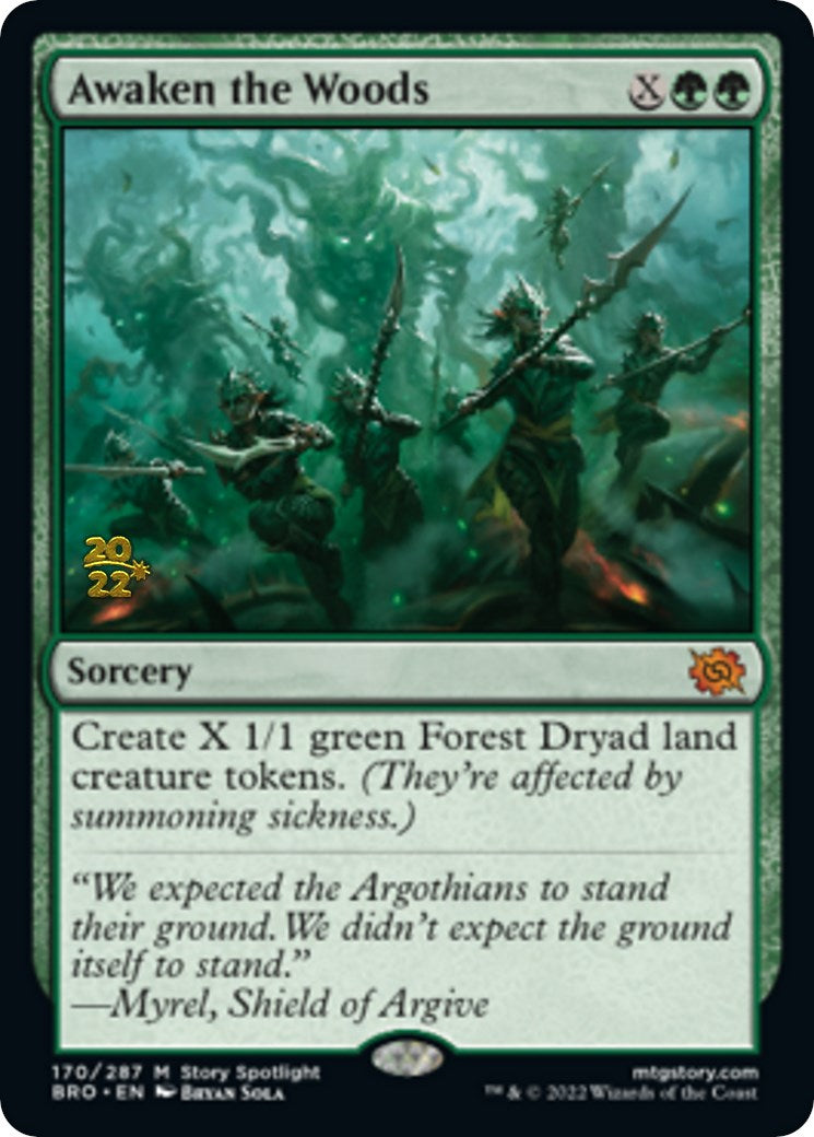 Awaken the Woods [The Brothers' War: Prerelease Promos] | Local Legends