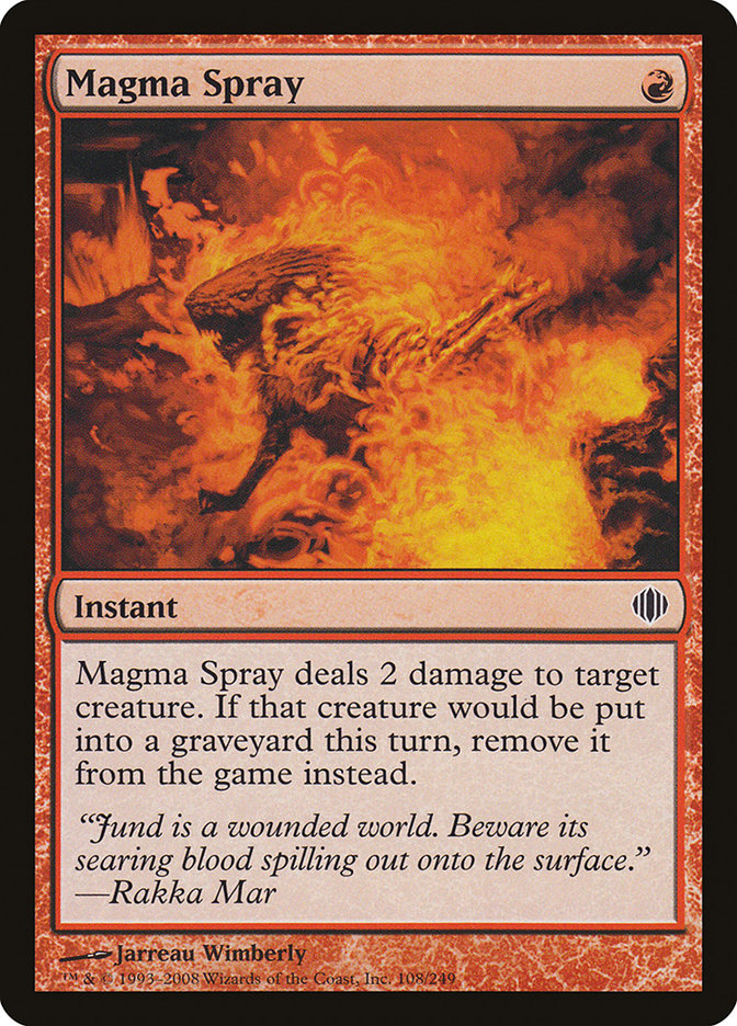Magma Spray [Shards of Alara] | Local Legends