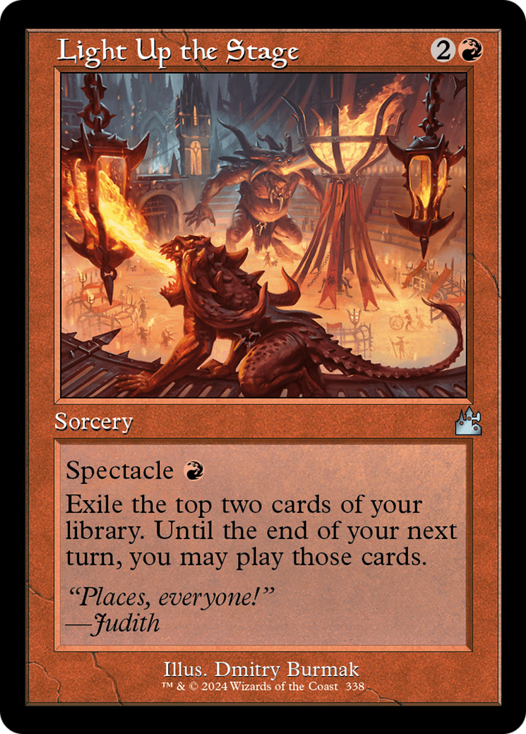 Light Up the Stage (Retro Frame) [Ravnica Remastered] | Local Legends