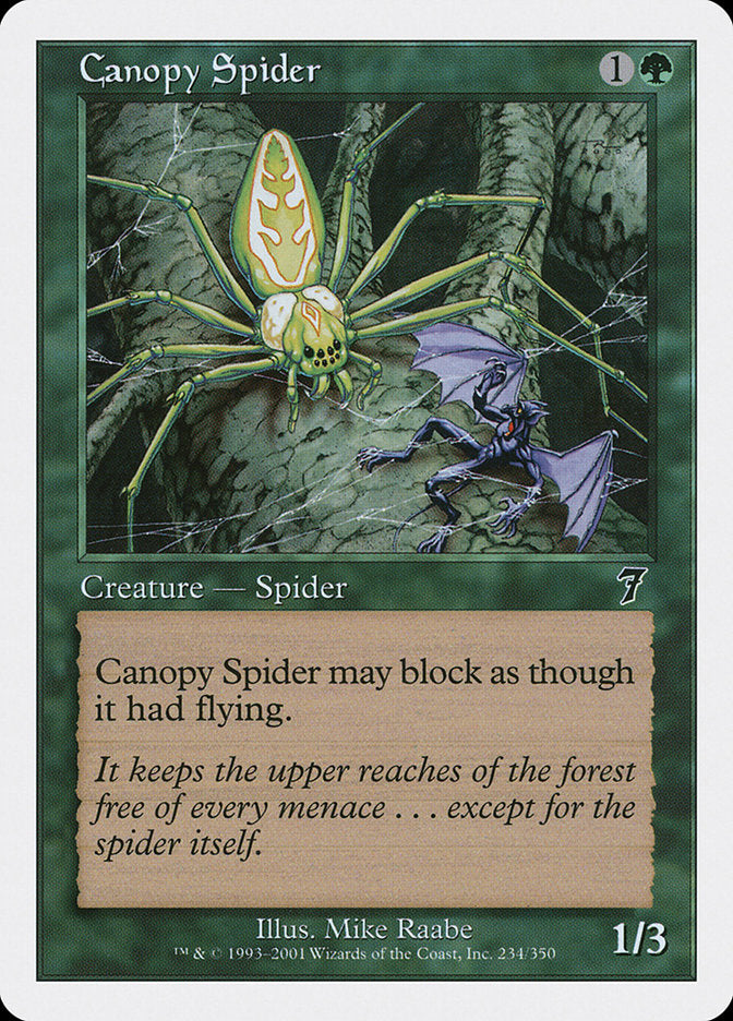 Canopy Spider [Seventh Edition] | Golgari Games