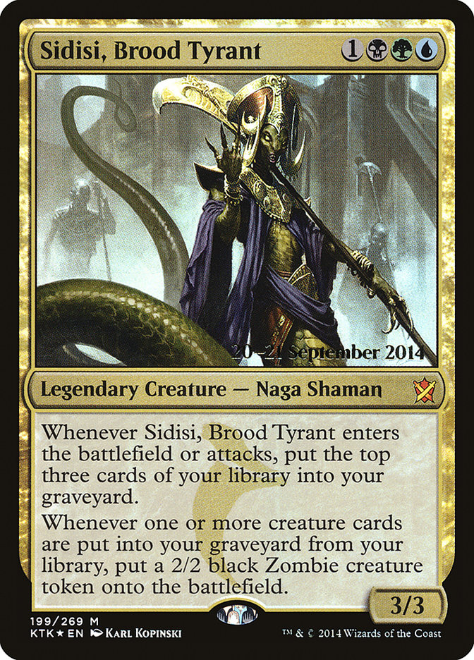 Sidisi, Brood Tyrant [Khans of Tarkir Prerelease Promos] | Golgari Games