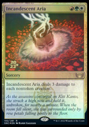 Incandescent Aria [Streets of New Capenna Prerelease Promos] | Local Legends