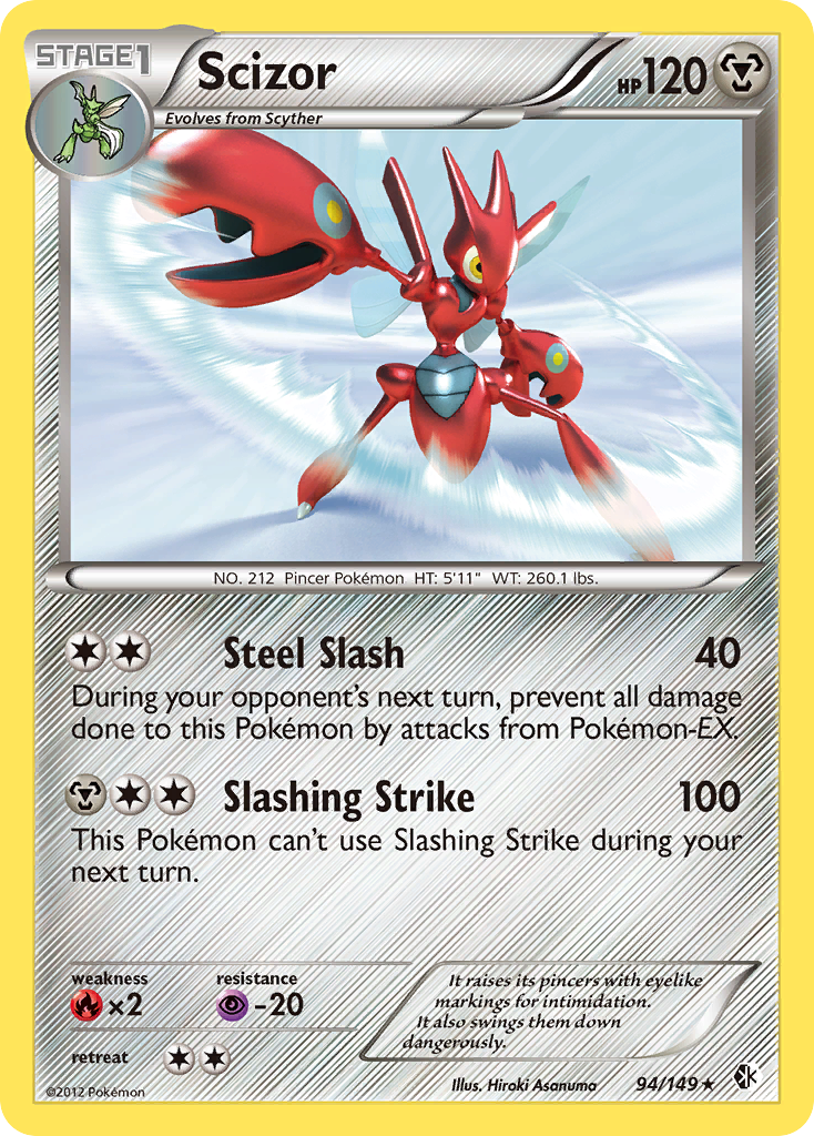 Scizor (94/149) [Black & White: Boundaries Crossed] | Golgari Games