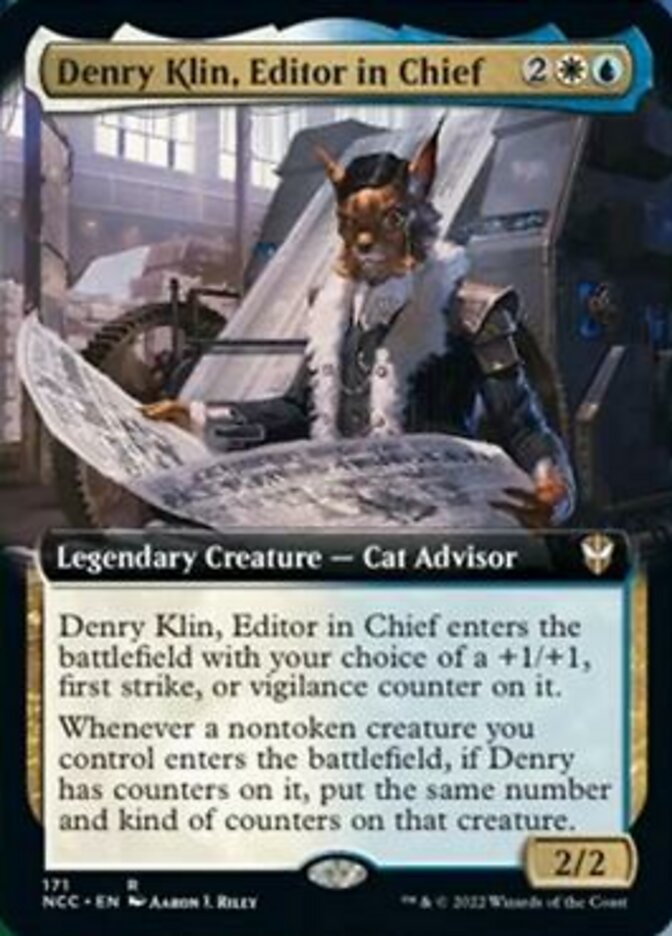 Denry Klin, Editor in Chief (Extended Art) [Streets of New Capenna Commander] | Golgari Games